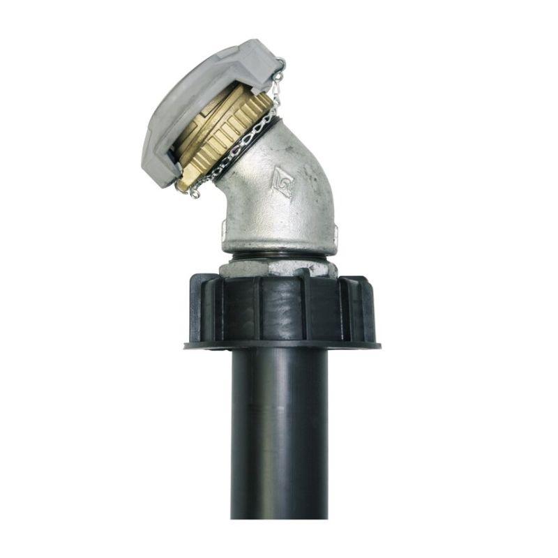 Saug‑ / Füllrohr 45° für Altöl‑Sammeltank 1000 L
